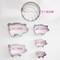 4 Inch Concha Cutter Mexican Bread Mold with 5 Sizes Piggy Cookie Cutters, Stainless Steel Molde Para Hacer Conchas De Pan, Metal Concha Shell Stamp and Pig Cookie Cutter Set
